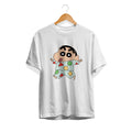 Shinchan In Night Suite Unisex Half Sleeve T-Shirt — White