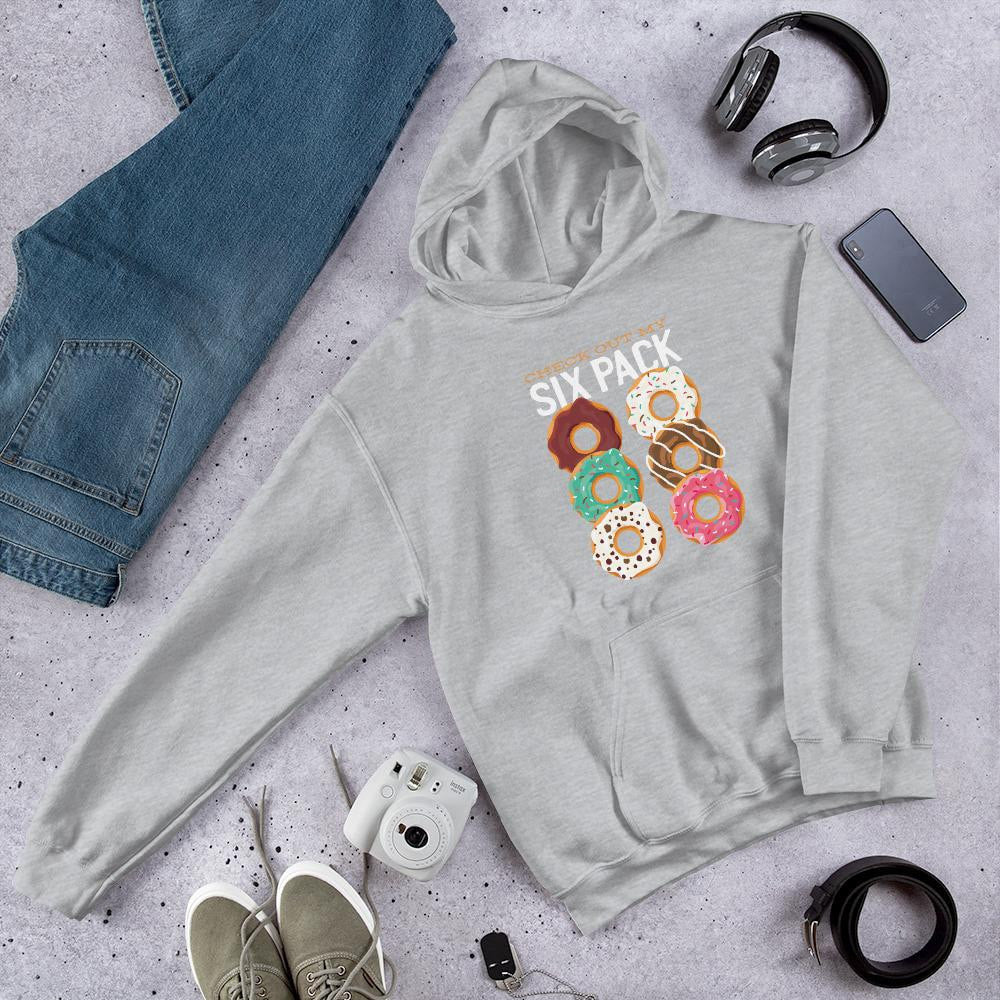 Donut Six Pack Unisex Hooded Sweatshirt