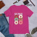 Donut Six Pack Half Sleeve T-Shirt — Pink