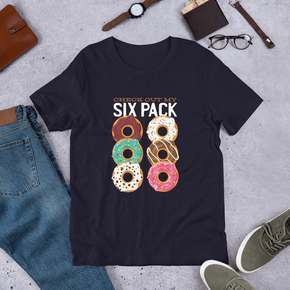 Donut Six Pack Half Sleeve T-Shirt — Navy