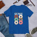 Donut Six Pack Half Sleeve T-Shirt — Blue