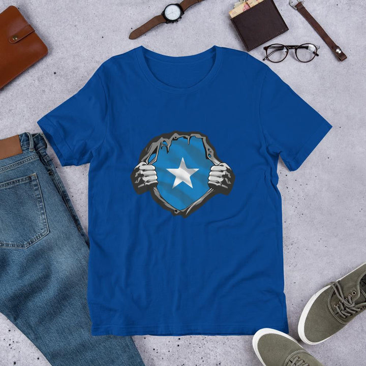 Somalia Flag Half Sleeve T-Shirt
