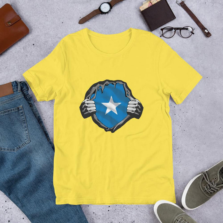 Somalia Flag Half Sleeve T-Shirt