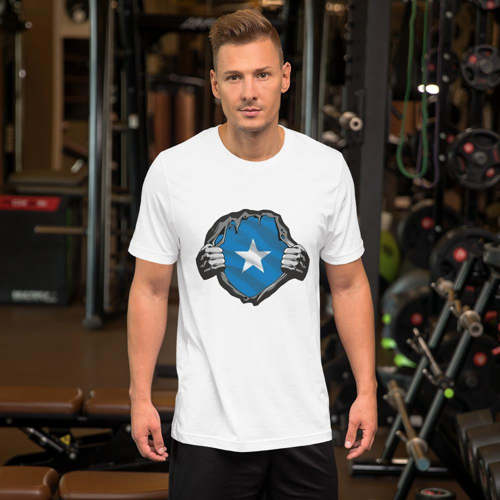 Somalia Flag Half Sleeve T-Shirt