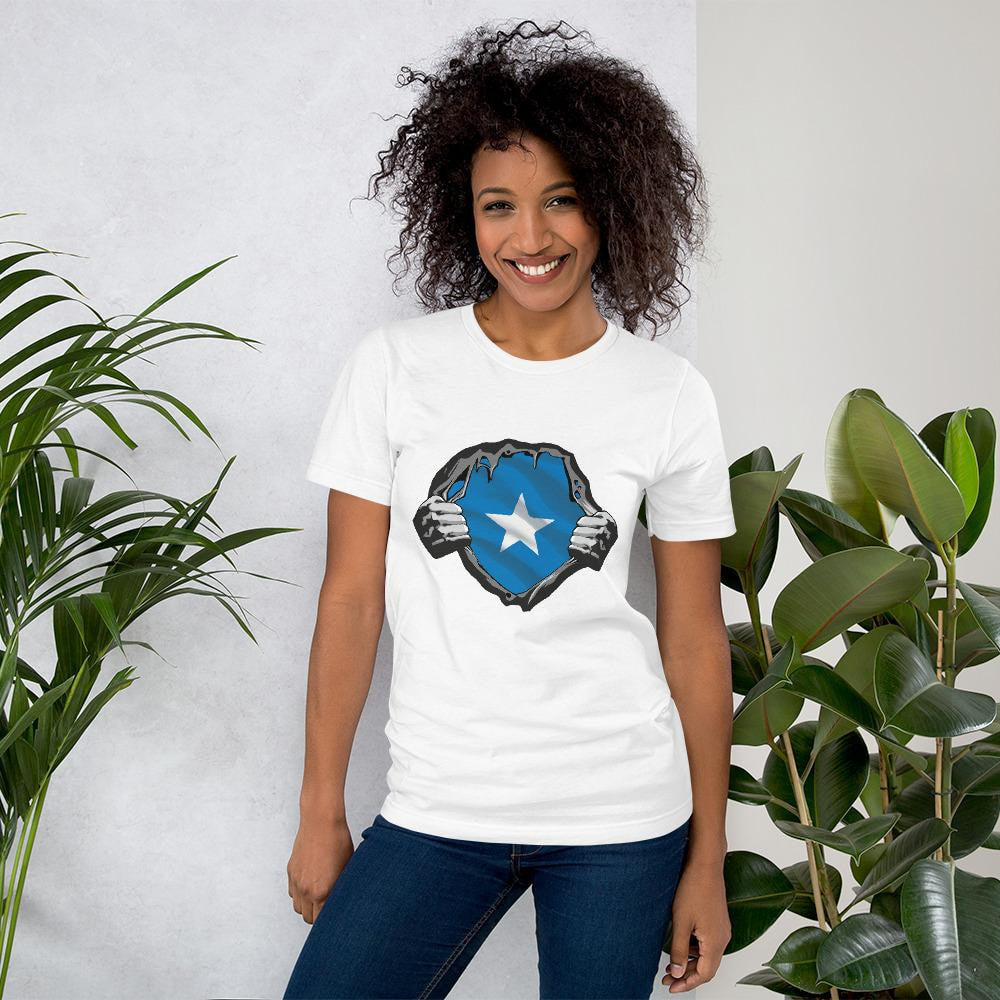 Somalia Flag Half Sleeve T-Shirt — detail view 11