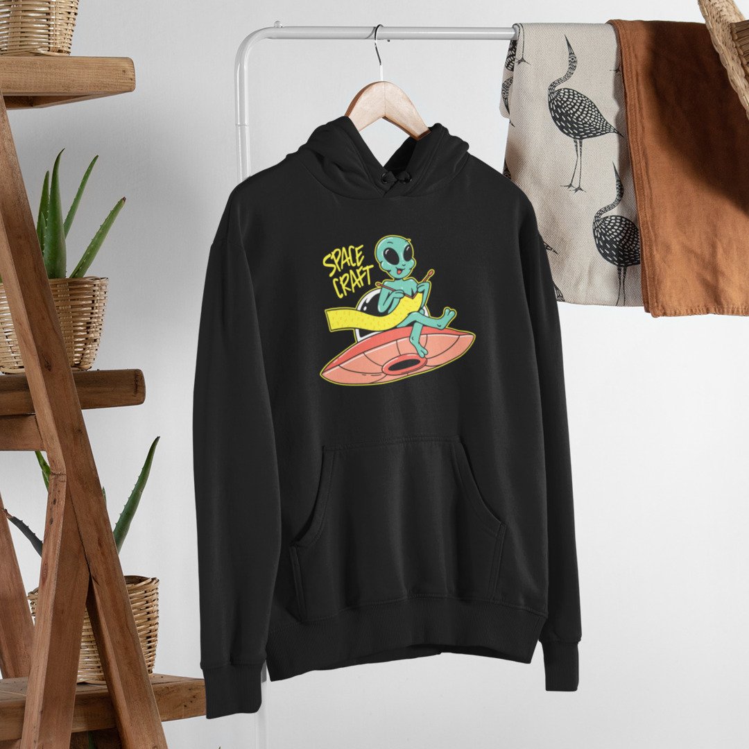 Space Craft quirky alien hoodie – Fourth Dimension Club