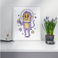 Space Monkey framed poster – Fourth Dimension Club