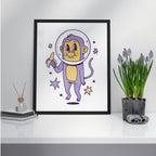 Space Monkey Framed Poster — A3 12 X 18 Inch (2)