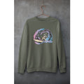 Space Paddleboarding Unisex Sweatshirt — Olive
