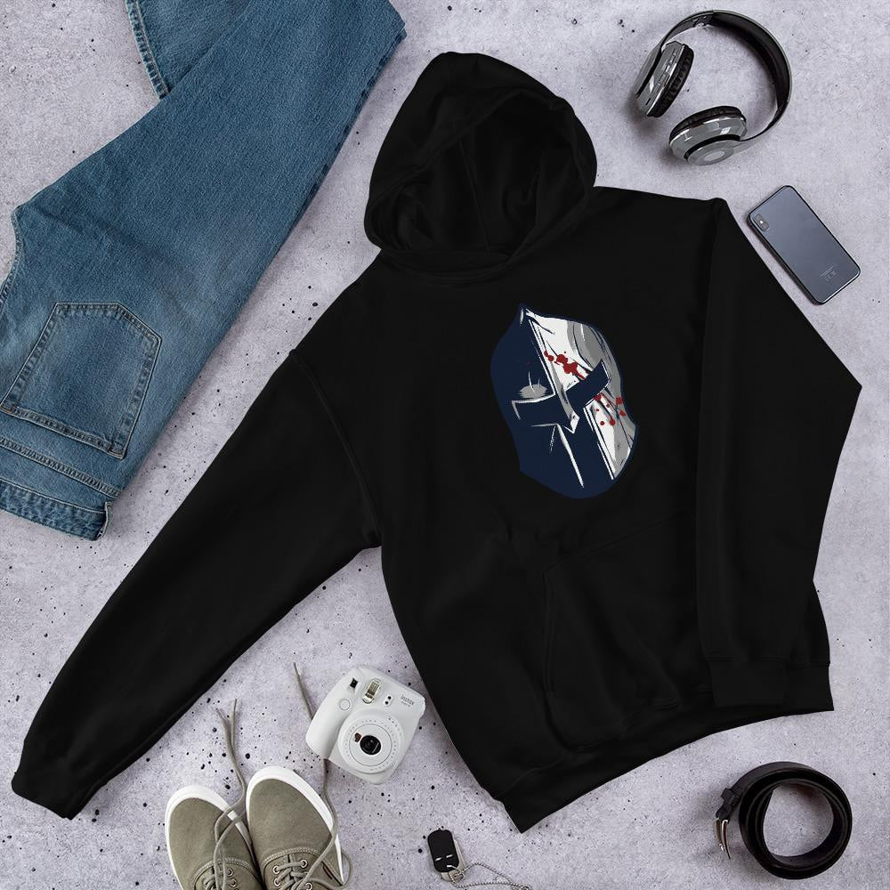 Spartan Helmet Unisex Hooded Sweatshirt — Black