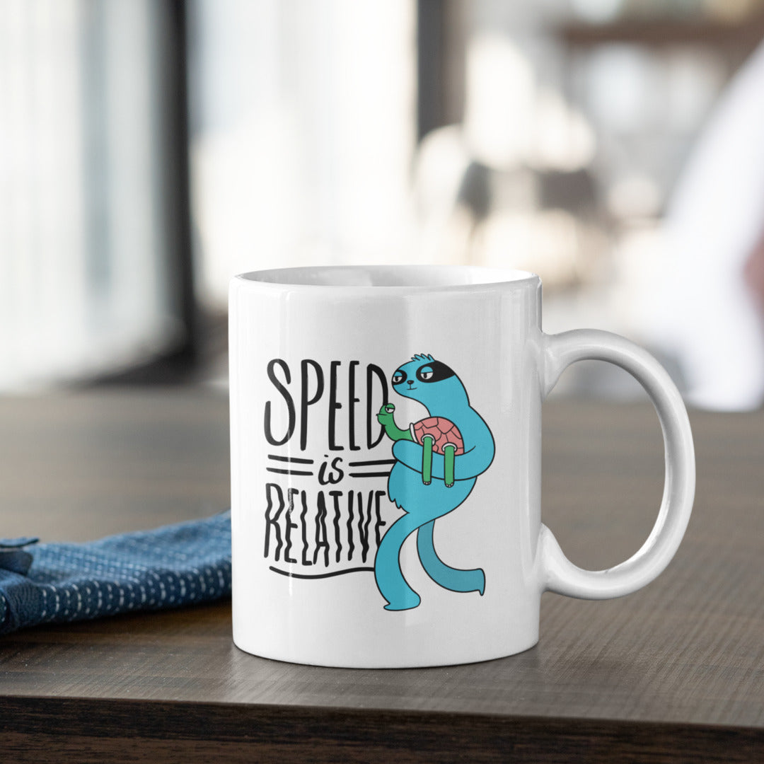 Speed Is Relative coffee mug – Fourth Dimension Club