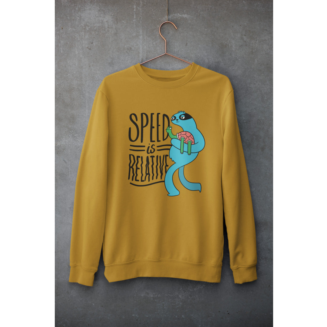 Speed Is Relative graphic sweatshirt – Fourth Dimension Club