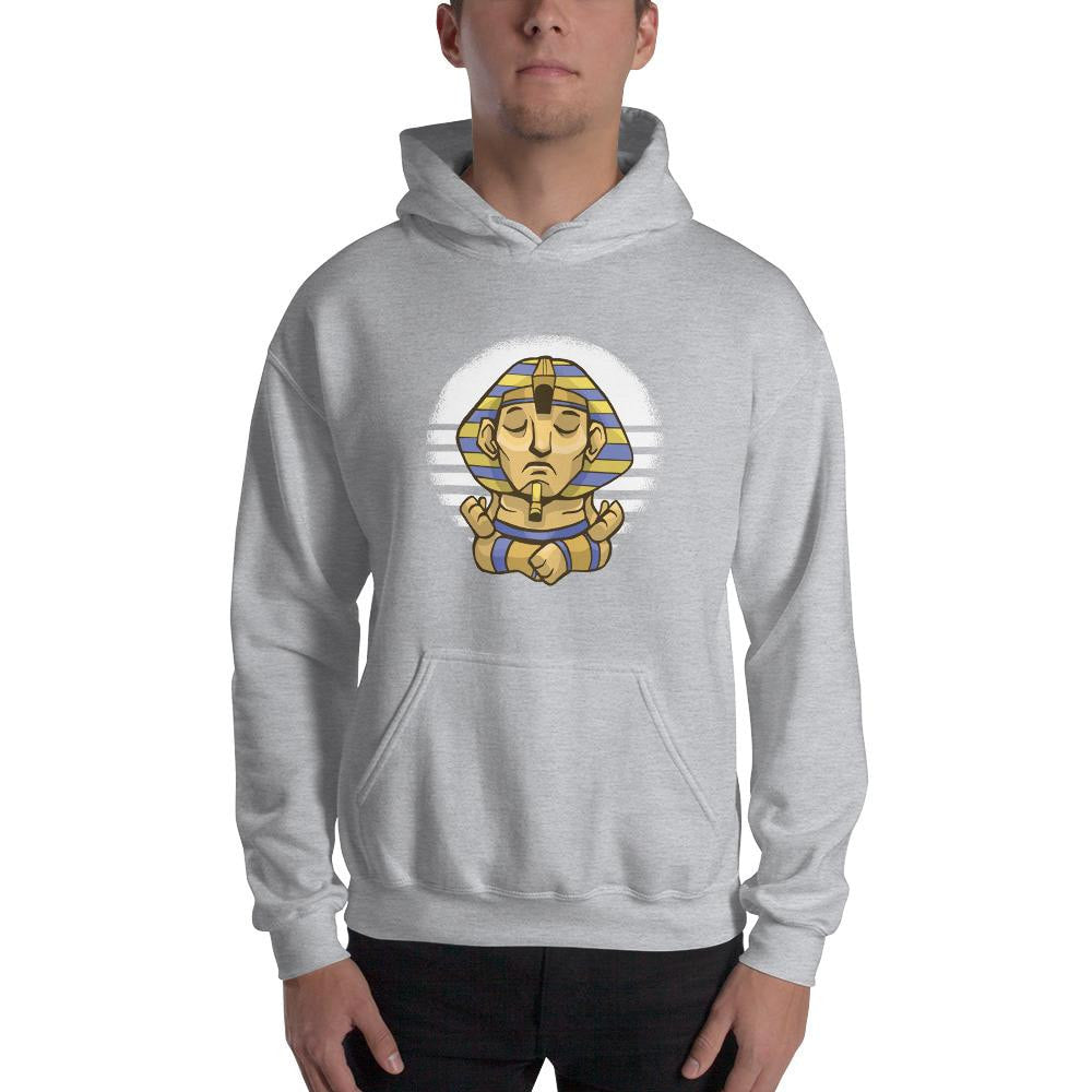 Sphynx Yoga Unisex Hooded Sweatshirt — detail view 2