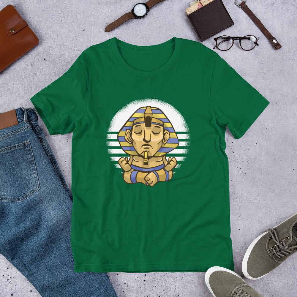 Sphynx Yoga Half Sleeve T-Shirt — Green