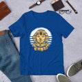 Sphynx Yoga Half Sleeve T-Shirt — Blue