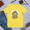 Sphynx Yoga Half Sleeve T-Shirt — Yellow