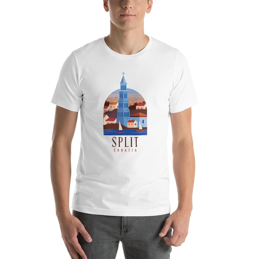 Split Croatia Half Sleeve T-Shirt — detail view 2