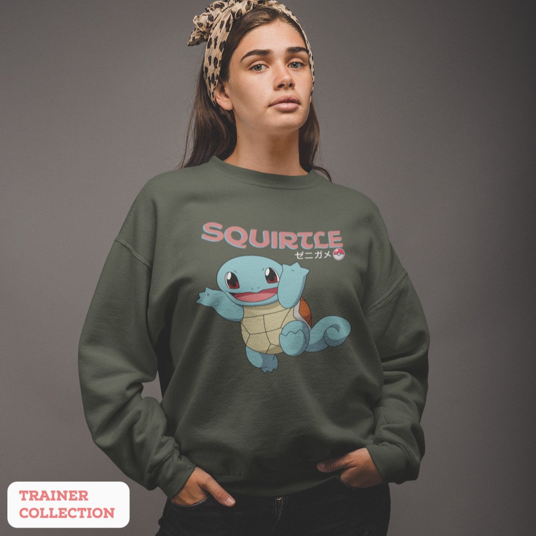 Squirtle Unisex Sweatshirt — Olive
