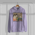 Japanese Cat Meme Unisex Heavyweight Oversized Hooded Sweatshirt — Lavender