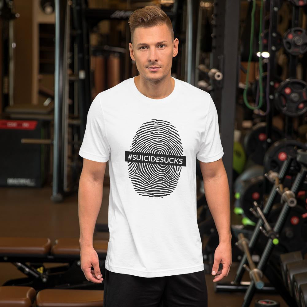 Suicide Sucks graphic tee – Fourth Dimension Club