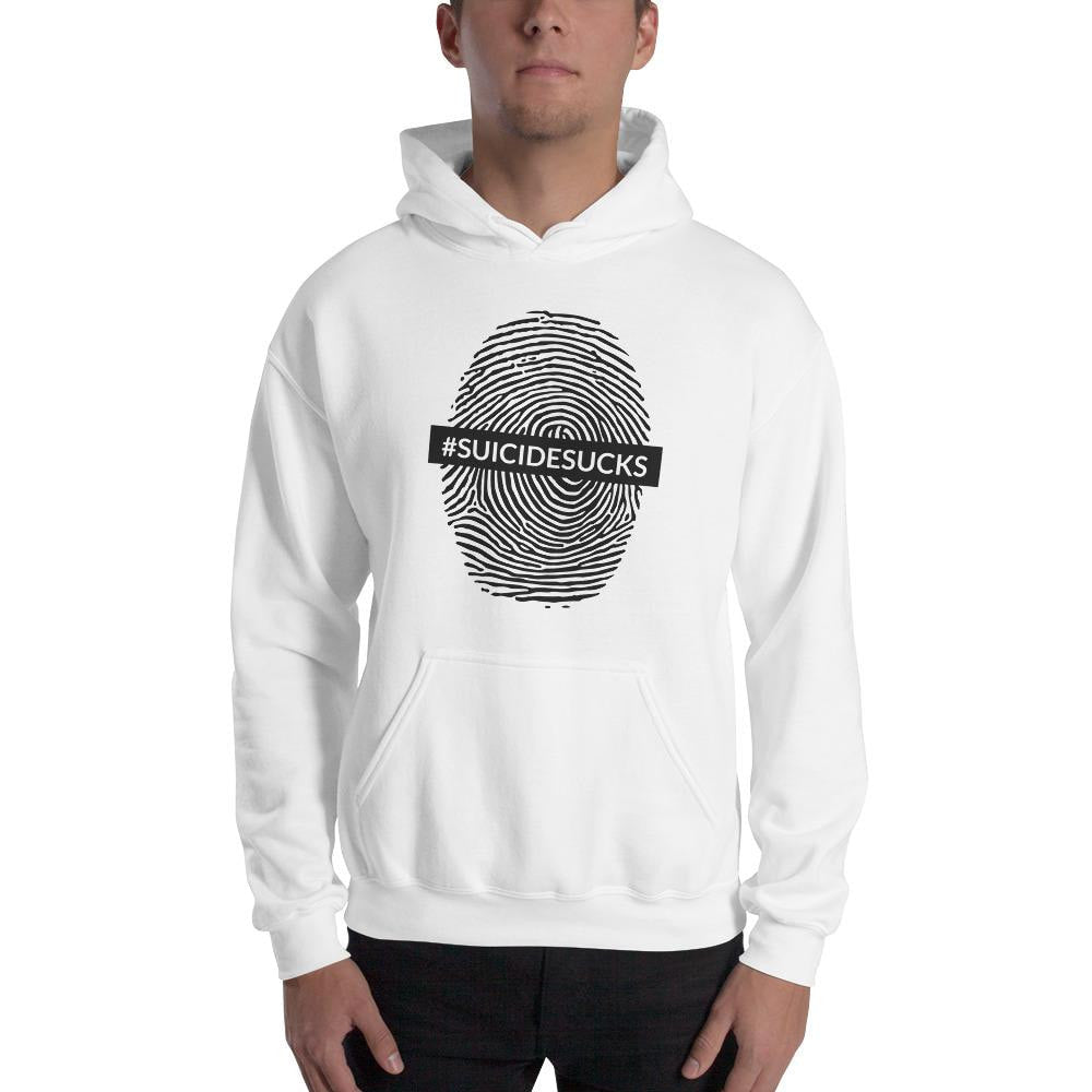 Suicide Sucks Unisex Hooded Sweatshirt — detail view 2