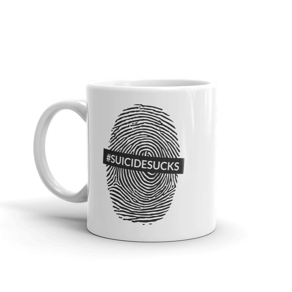 Suicide Sucks Coffee Mug — detail view 3