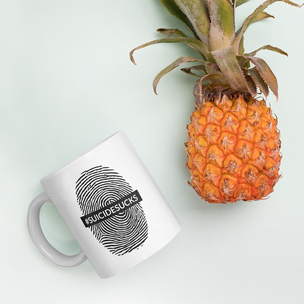 Suicide Sucks Coffee Mug — detail view 4