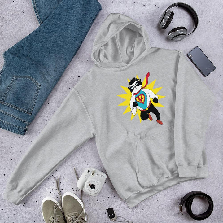 Super Panda Unisex Hooded Sweatshirt