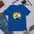 Super Panda Half Sleeve T-Shirt — Blue