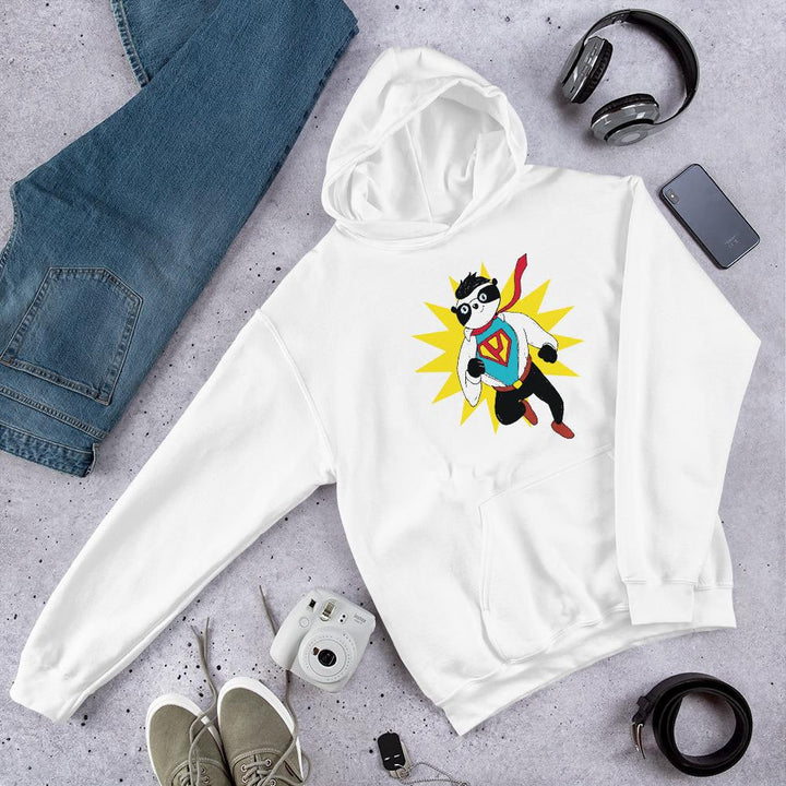 Super Panda Unisex Hooded Sweatshirt