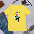 Super Panda Half Sleeve T-Shirt — Yellow