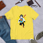 Super Panda Half Sleeve T-Shirt — Yellow