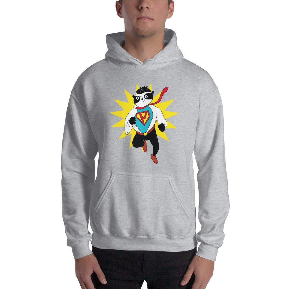 Super Panda Unisex Hooded Sweatshirt