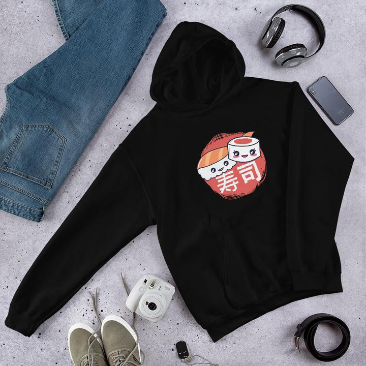 Sushi Pieces Unisex Hooded Sweatshirt