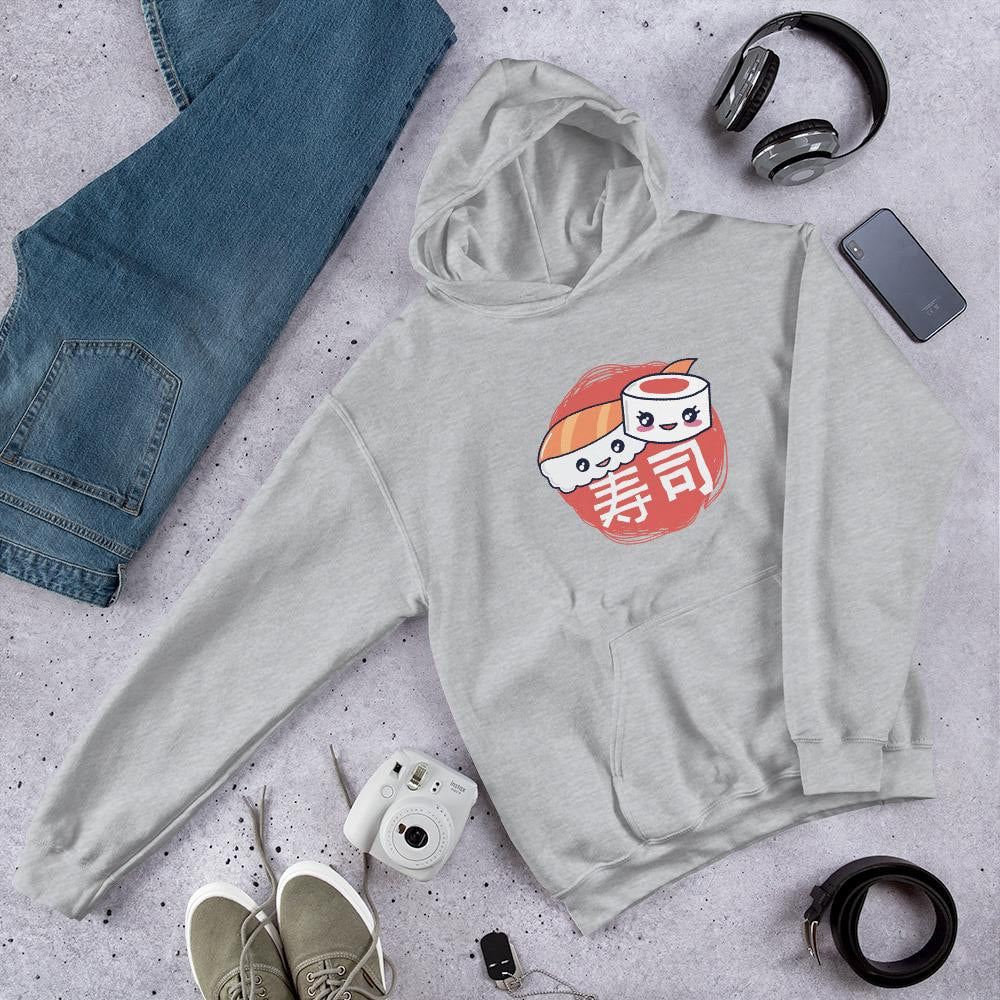 Sushi Pieces Unisex Hooded Sweatshirt