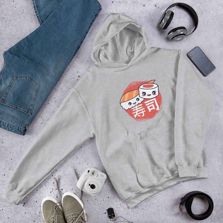 Sushi Pieces Unisex Hooded Sweatshirt