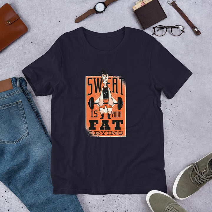 Sweat Quote Half Sleeve T-Shirt