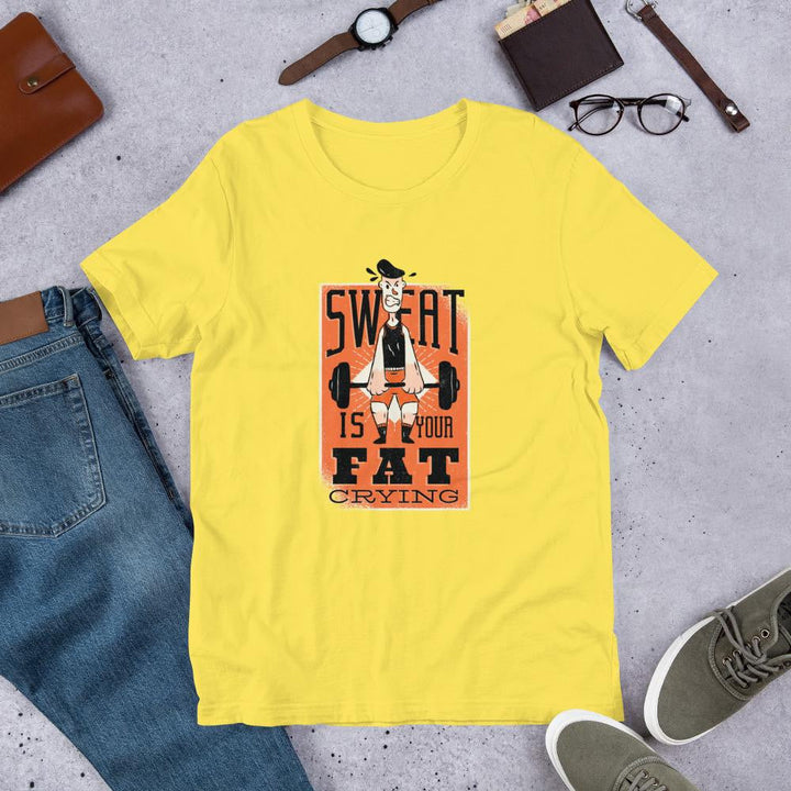 Sweat Quote Half Sleeve T-Shirt