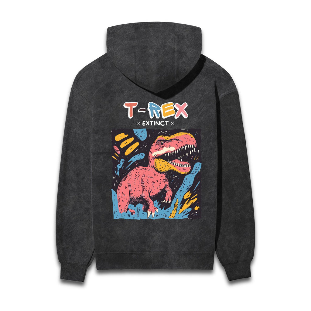 T-Rex Acid Wash Hooded Sweatshirts #AncientArchives