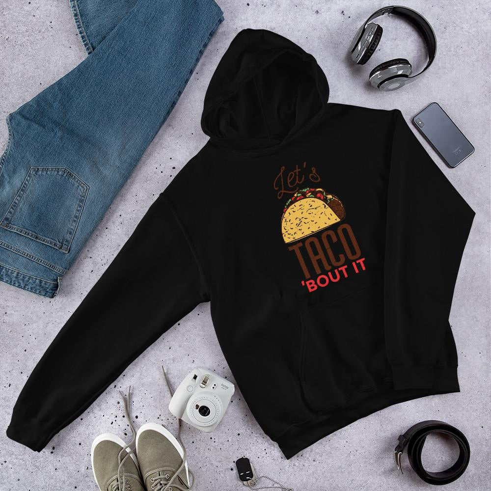 Let's Taco Unisex Hooded Sweatshirt — Black
