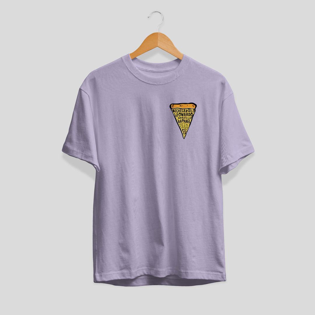 Pizza Slice Unisex Half Sleeve T-Shirt — Lavender