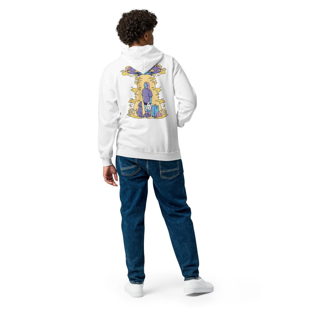 Take Me With You Unisex Heavyweight Zip Hoodie — detail view 2