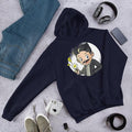 Tesla Kid Unisex Hooded Sweatshirt — Navy