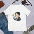 Tesla Kid Half Sleeve T-Shirt — White