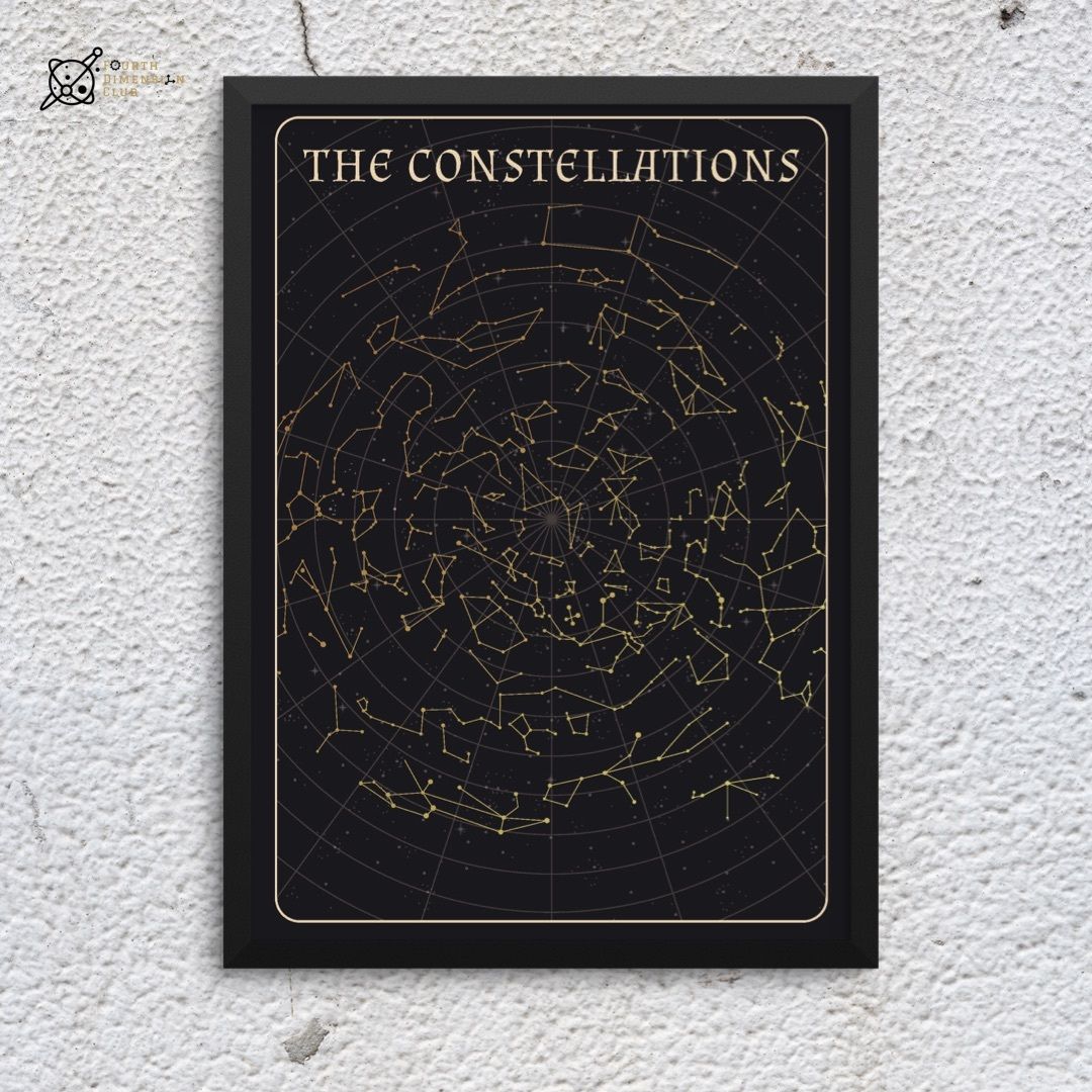 The Constellations framed poster – Fourth Dimension Club