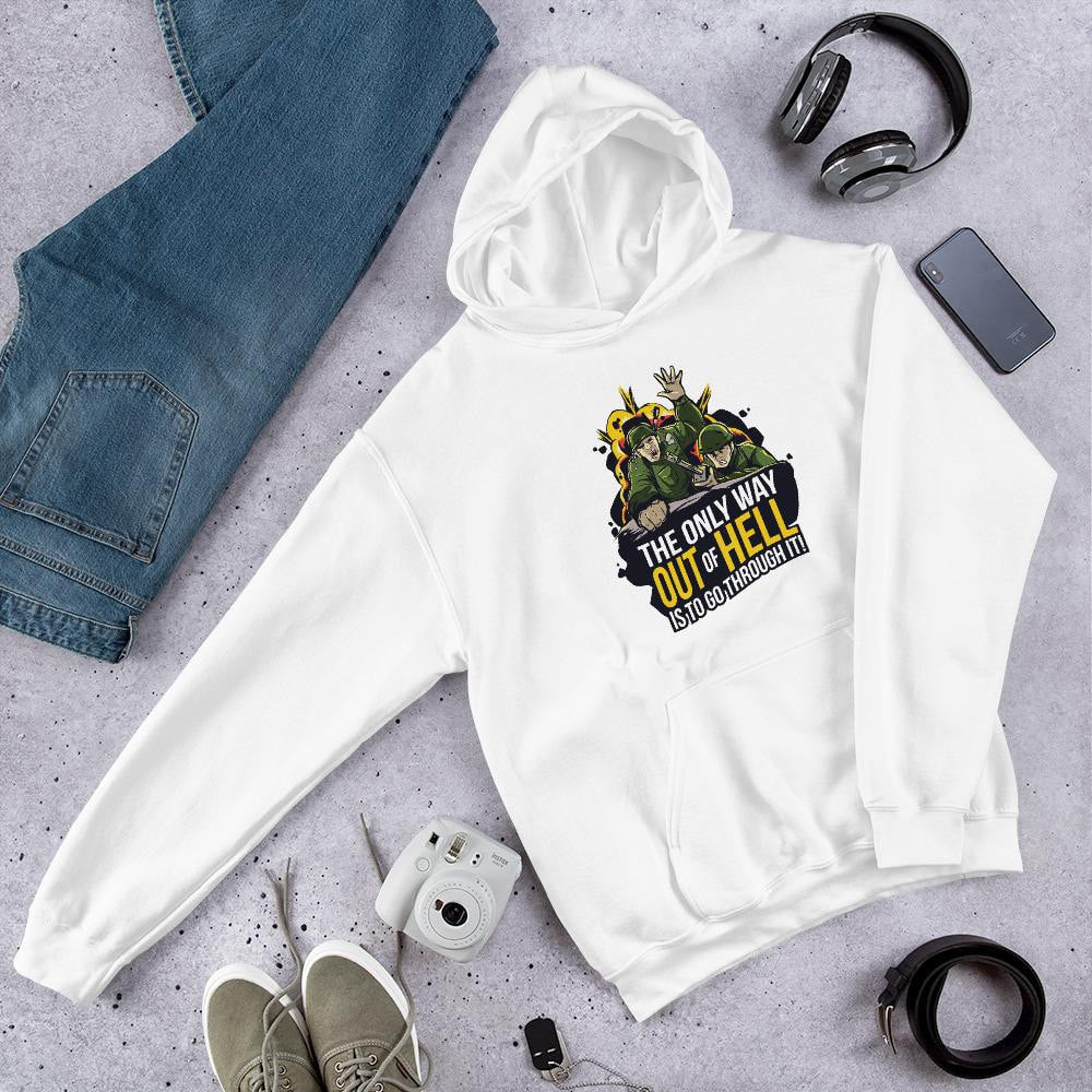 The Only Way Unisex Hooded Sweatshirt — White