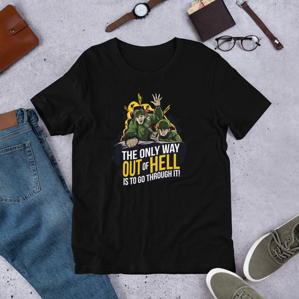 The Only Way Half Sleeve T-Shirt — Black