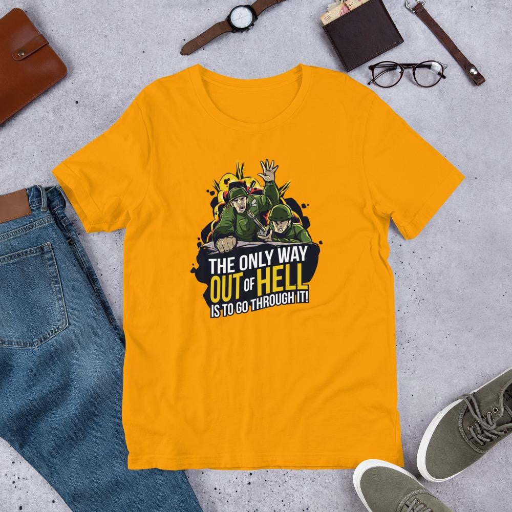 The Only Way Half Sleeve T-Shirt — Gold