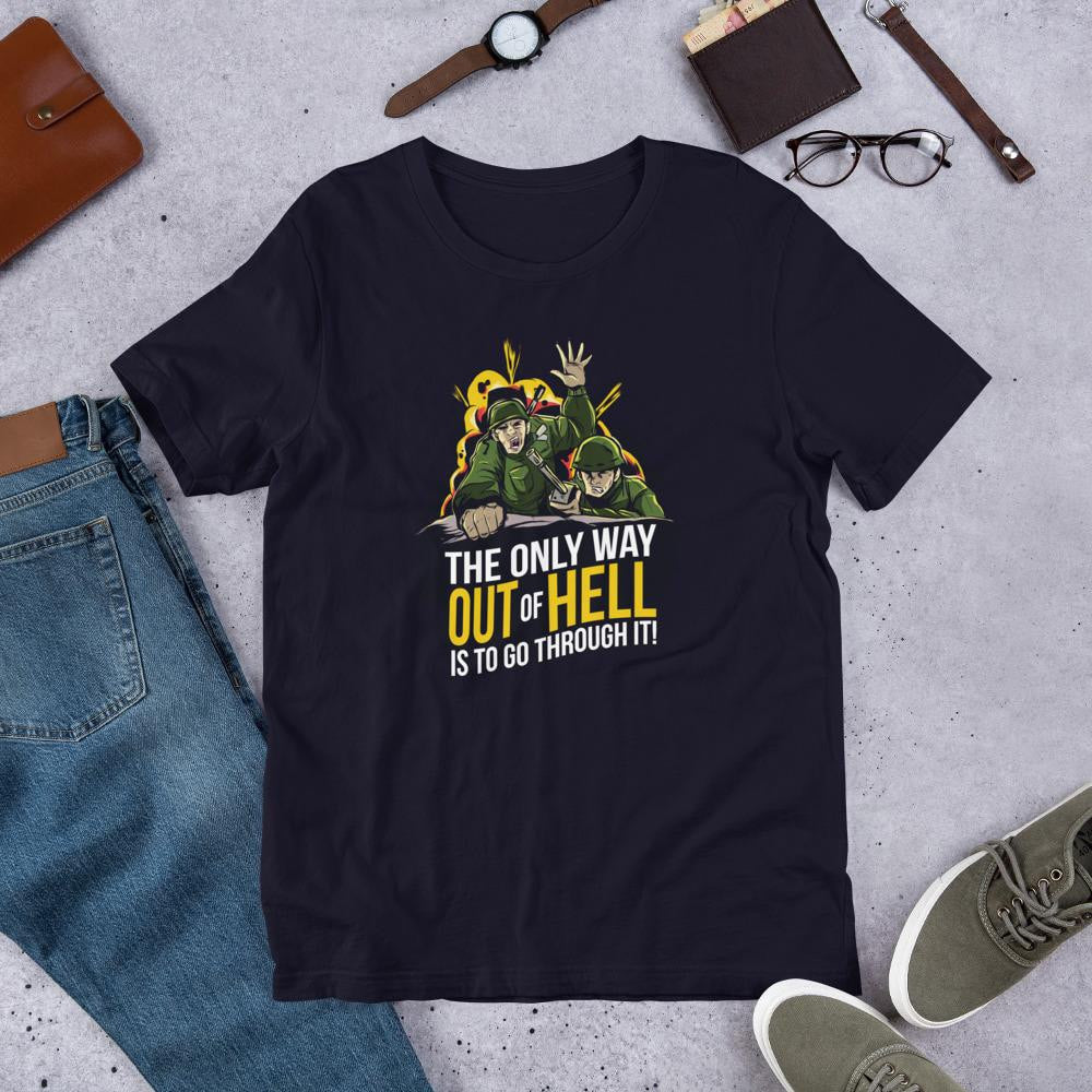 The Only Way Half Sleeve T-Shirt — Navy