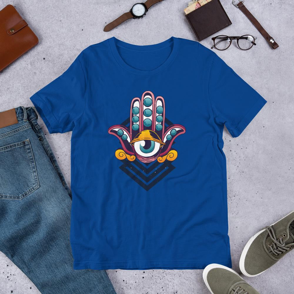Third Eye Half Sleeve T-Shirt — Blue